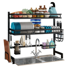 Amazon Adjustable Dish Rack Drainer Kitchen Organization Storage Space Saver Shelf Holder Tableware Drainer Organizer Dish Rack